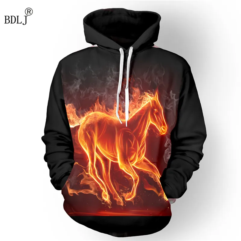 Лидер продаж мужской пуловер BDLJ в стиле хип-хоп с длинными рукавами и 3D рисунком