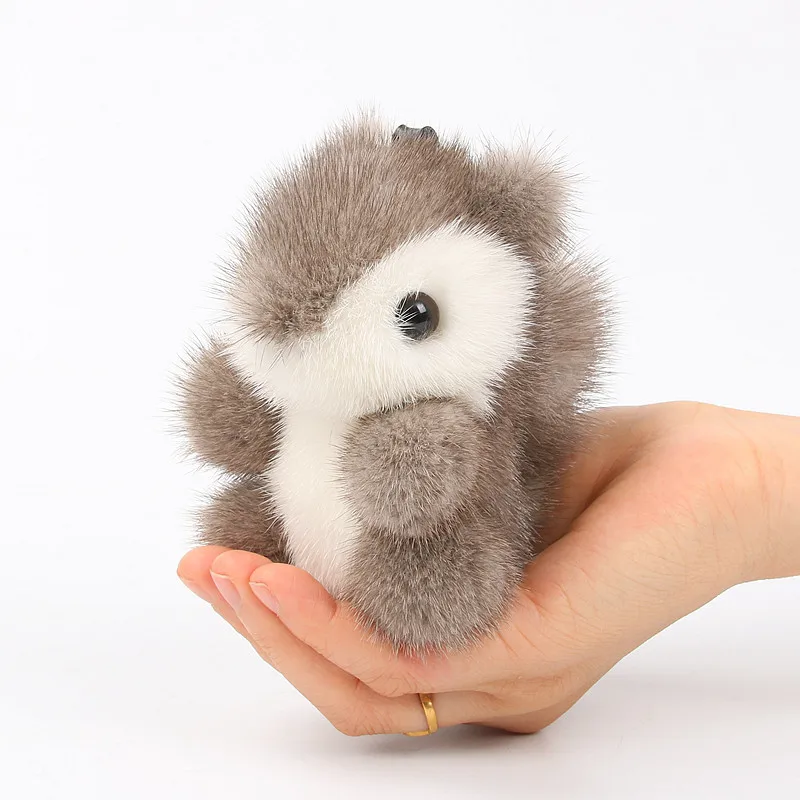 2020 moda mink fur de llavero Animal pequenos ardilla plata Chapado en entregar coche colgante Backpack key chain|Брелоки| |