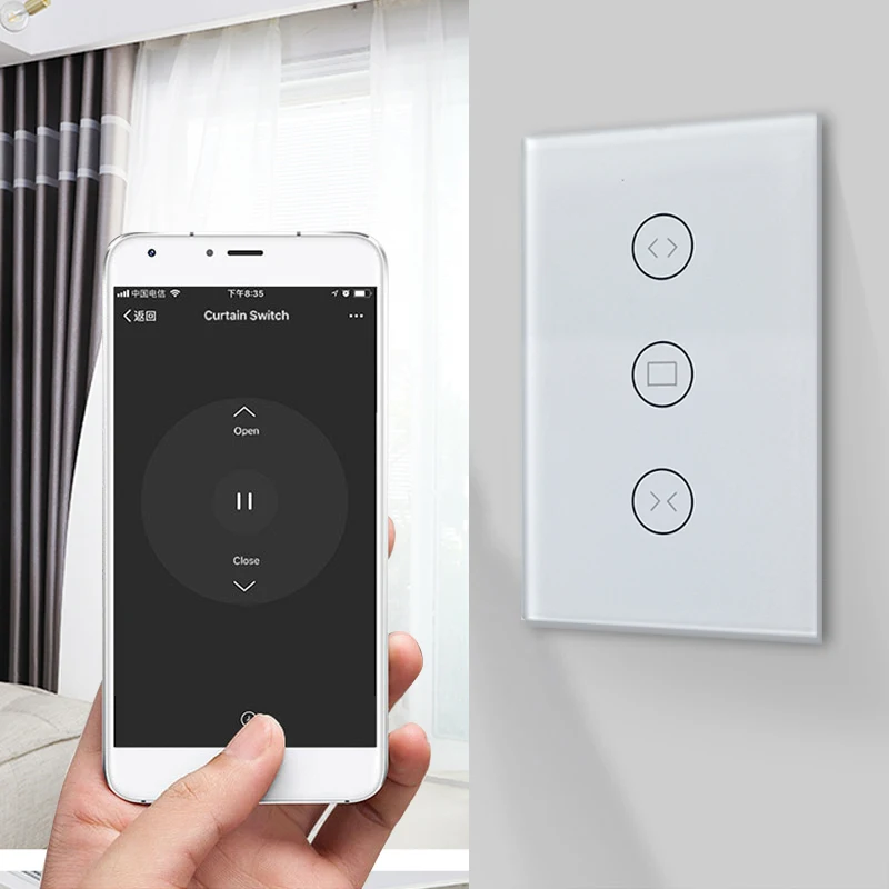 Переключатель для штор Smart Home Wi-Fi переключатель занавесок с электроприводом