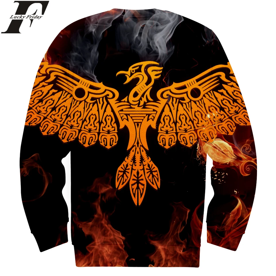 Жар 3D пуловер без головного убора Толстовка аниме Стиль человек/Женская