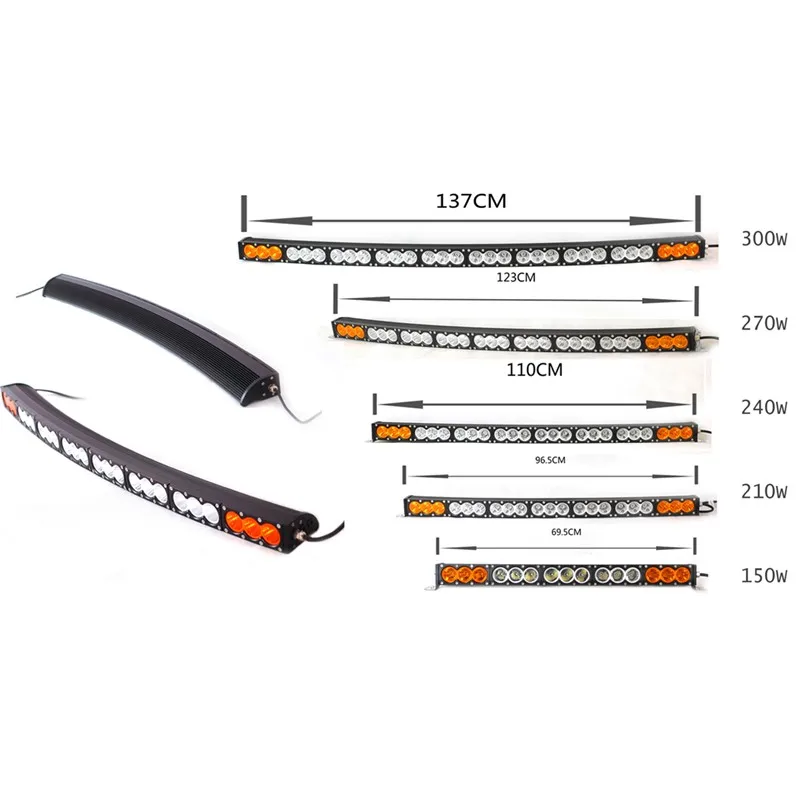 Автозапчасти 32 дюймов Однорядный светодиодный рабочий светильник 180 Вт
