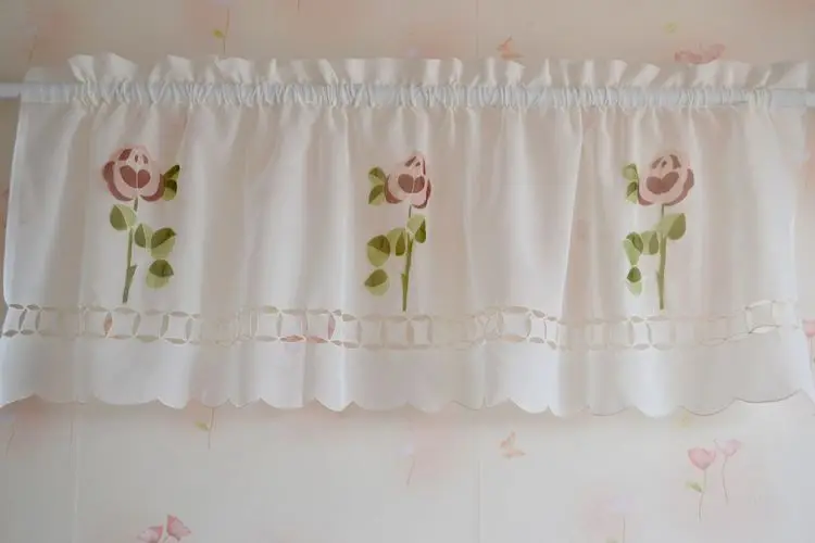 Вышитая готовая продукция занавеска на голову кухонные маленькие занавески с
