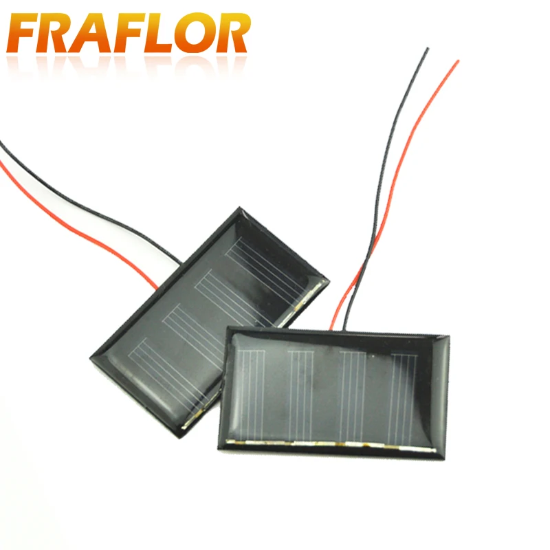Портативная солнечная панель Fraflor 2 в 60 мА 5 шт./лот высокоэффективное