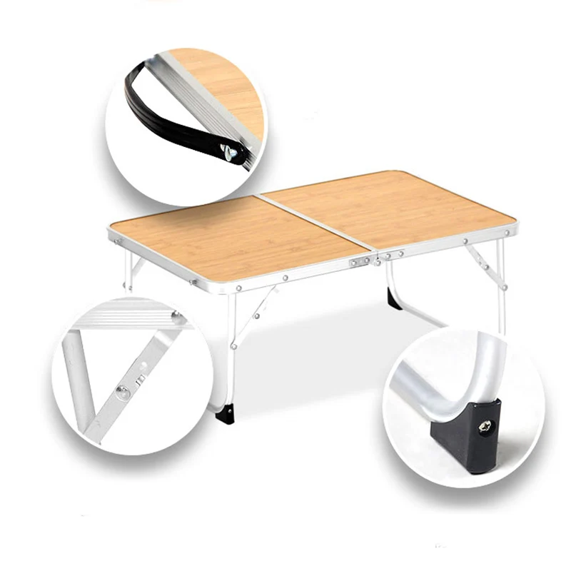 Портативный складной стол алюминиевый для ноутбука многофункциональный пикника