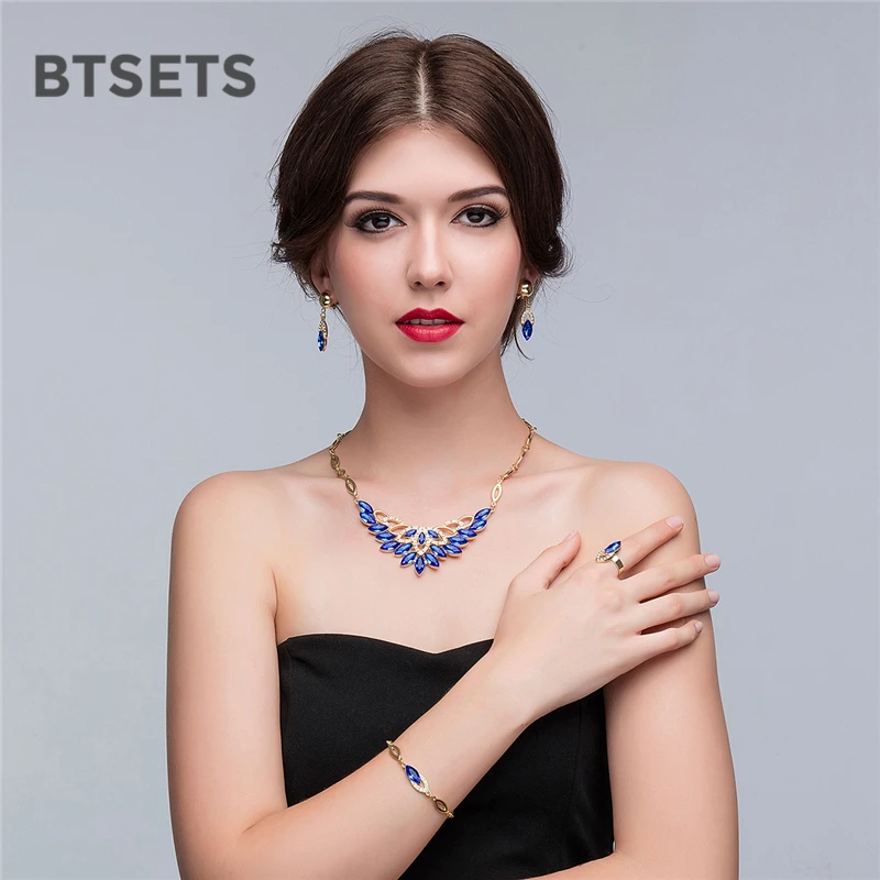 BTSETS турецкие свадебные ювелирные наборы для женщин завод богемные африканские