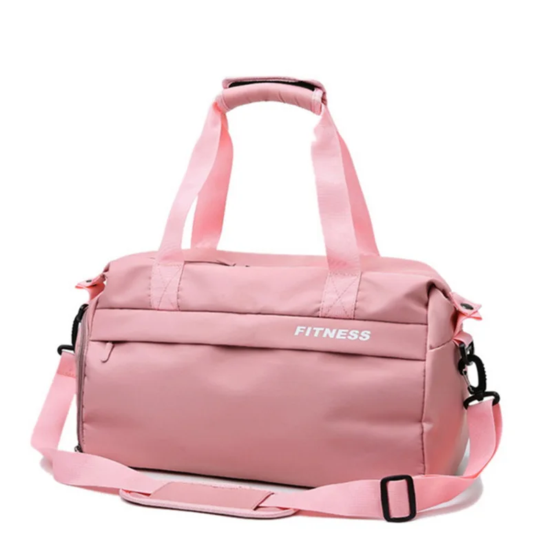 pink HEFLASHOR, черный и красный цвета, спортивная сумка для женщин, отсек для обуви, водонепроницаемые спортивные сумки для фитнеса, тренировок, йоги - Цвет: pink
