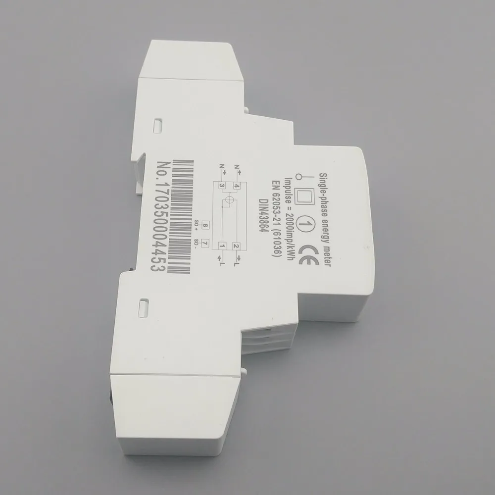 5(45) A 45A 220V 50HZ 60HZ ЖК-дисплей однофазный din-рейка кВт-ч Ватт час din-рейка счетчик энергии