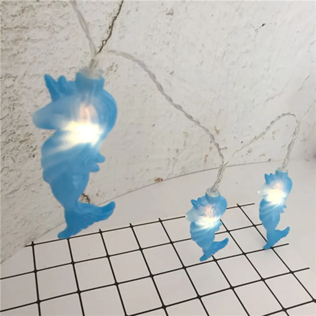 Русалка светодиодная медная проволока звезда занавеска гирлянда лампа