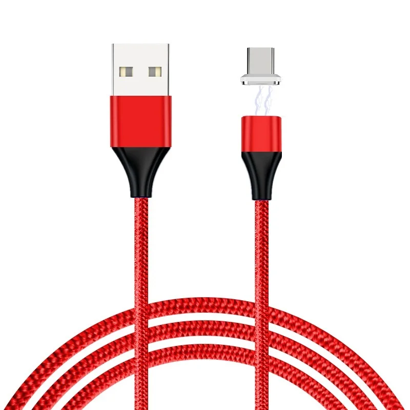 Красный Магнитный USB кабель PD супер быстрое зарядное устройство 5А Тип C магнит зарядное устройство кабель для передачи данных адаптер для huawei mate 20 p20 samsung S8 USB шнур - Цвет: Красный