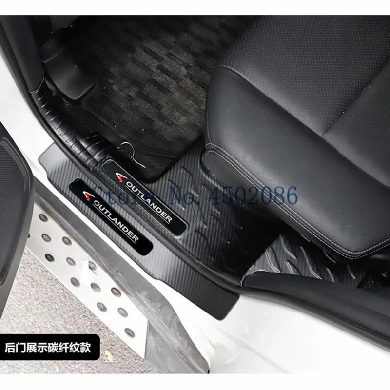 High Quality Stainless Steel scuff plate door sill Trim For Mitsubishi Outlander 2013-2018 Car Accessories 4-12PCS | Автомобили и