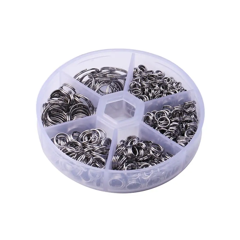 

5mm/6mm/7mm/8mm/10mm 600pcs/box Stainless Steel Double Circle Jump Rings DIY Jewelry Findings Making Supplies Wholesale
