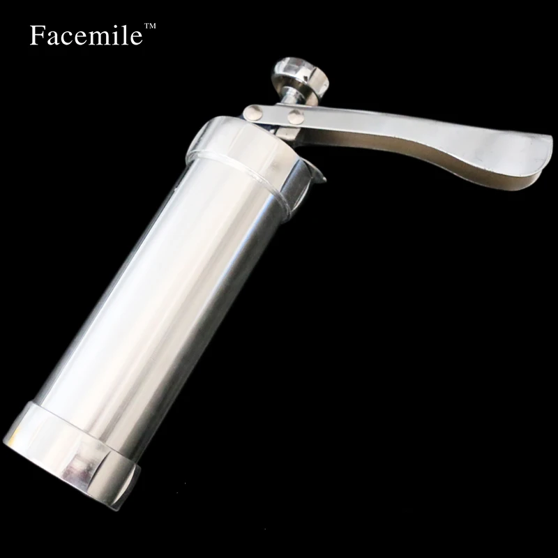 Facemile из нержавеющей стали печенье пресс для тиснения пистолет выдавливатель