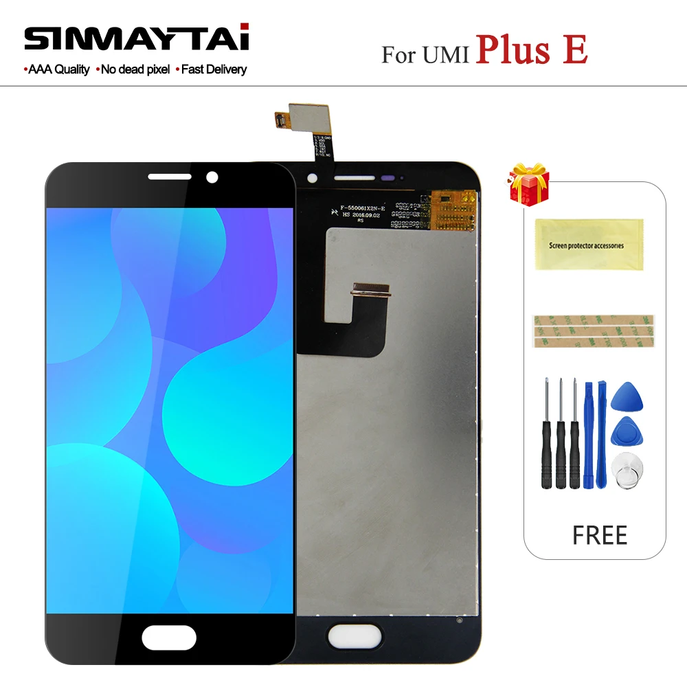 5 дюймов для Umi Plus E LCD дисплей + сенсорный экран 100% протестированный дигитайзер
