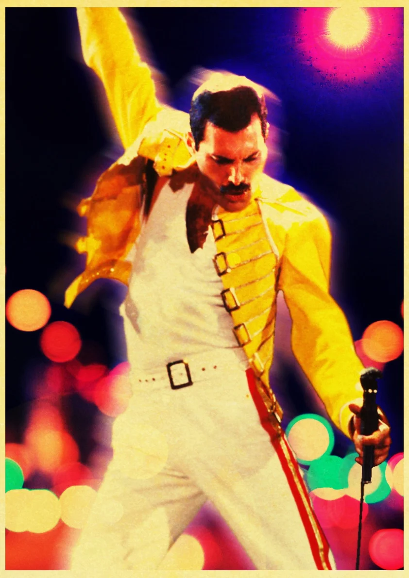 E135 Винтаж Bohemian Rhapsody Фредди Меркури Queen музыкальный постер фильма крафт Бумага современный дом номер Декор стен - Цвет: E135