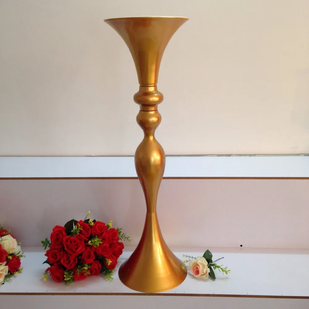 

Wedding Centerpiece 86cm( 33.8") Gold Table centerpiece Wedding flower vase Wedding decoration 10pcs/lot