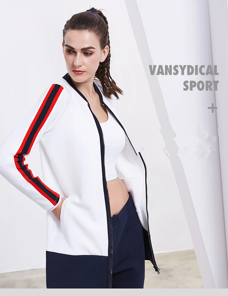 Vansydical, женские спортивные куртки для бега, куртка для йоги, ветрозащитная, с капюшоном, на молнии, костюм, дышащая, для фитнеса, тренировки, спортивная одежда, Майки