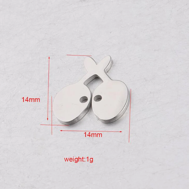 Зеркальные полированные соединители с двумя отверстиями подвески из