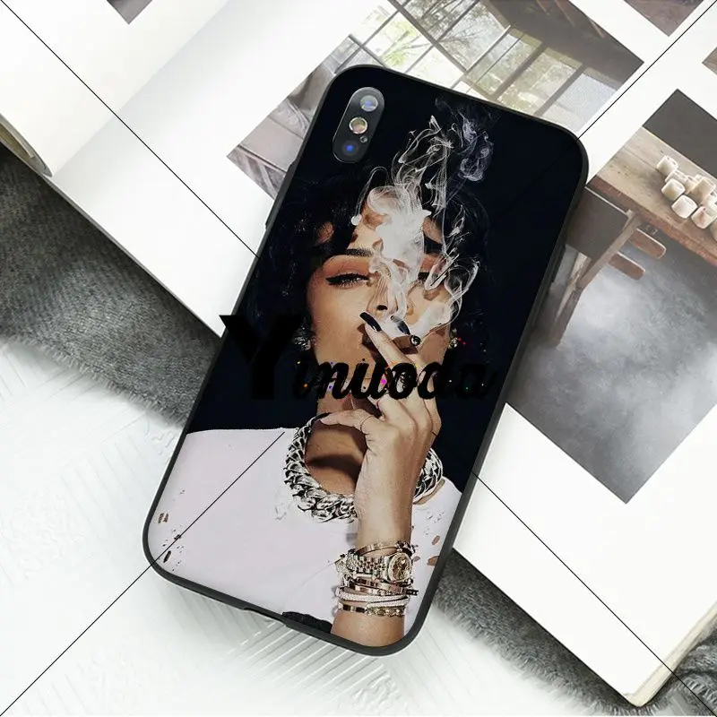 Yinuoda Rihanna анти Travail Drake TPU Мягкий силиконовый черный чехол для телефона iPhone 8 7 6 6S Plus 5