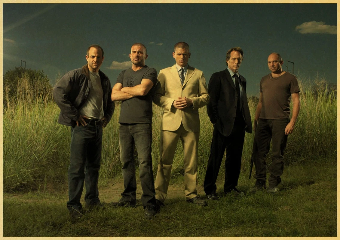 Prison Break Wentworth Miller Dominic Purcell винтажный бумажный постер настенная живопись украшение