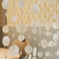 NO.7 finished curtain 42pcs/lot Colorful shell crystal bead curtain door curtain screen porch partition Christmas decoration 02