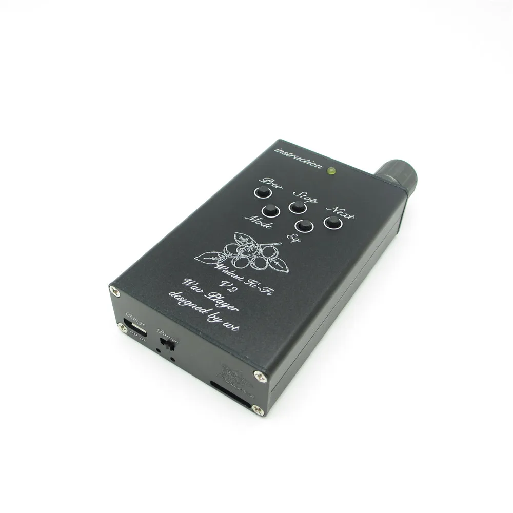DIY Walnut V2S MP3 Профессиональная музыка без потерь MP3 HiFi музыкальный плеер Поддержка 32 Гб TF карта FLAC/APE