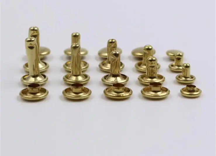 100 шт./лот латунный ремень винт багажный медные винты шлицевые заклепки|Винты| |
