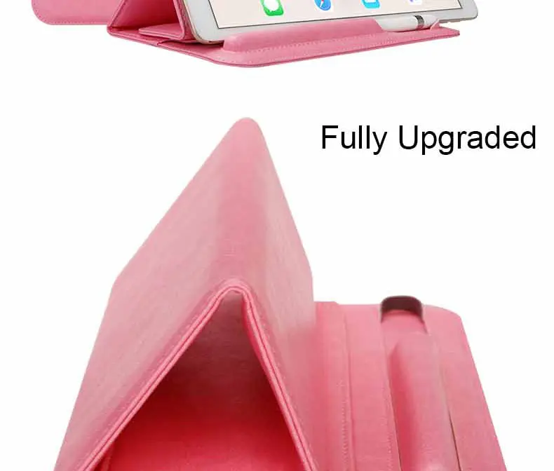 Улучшенный кожаный чехол для iPad Pro 10,5 Чехол для iPad Pro 9,7 рукав сумка с карандашом держатель мягкий складной чехол