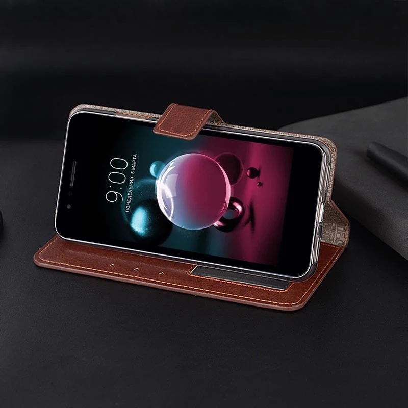 New Arrvial Leather Magnetic Flip PU Wallet Case For LG K8 2018 X210EM LM-X210EM Card Slot Photo Frame Stand Cover | Мобильные