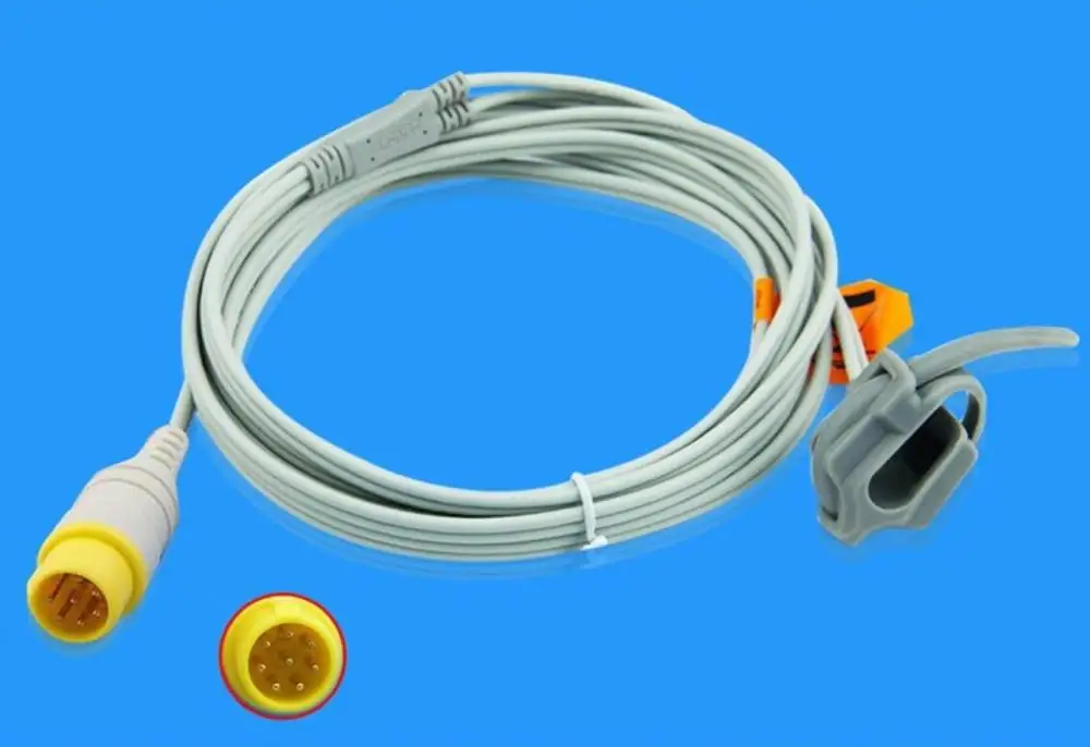 8Pin MEK (CSI Module) MIS3AH-1 MP1000NT Adult pediatric soft tip SpO2 adult Pediatric Finger Clip spo2 neonate wrap 9ft 3M |