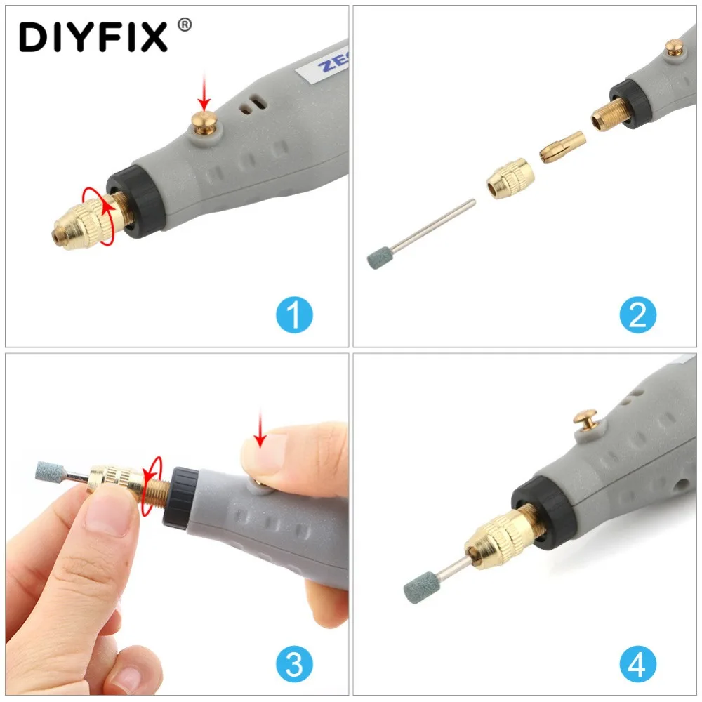 Электрический шлифовальный станок DIYFIX мини ДРЕЛЬ Dremel набор шлифовальных