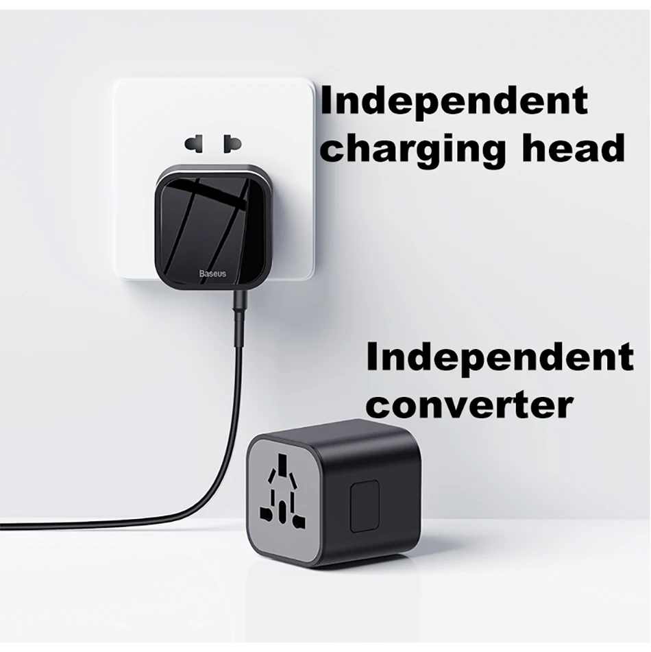 Baseus Quick Charge 3,0, зарядное устройство USB для путешествий, адаптер питания PD QC3.0, быстрая зарядка, настенная розетка для Великобритании/ЕС/Австралии/США