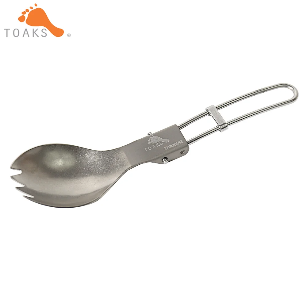 

TOAKS T-21 Titanium Folding Spork Outdoor Picnic and Household Dual-Use Tableware Spoon 152mm 17g