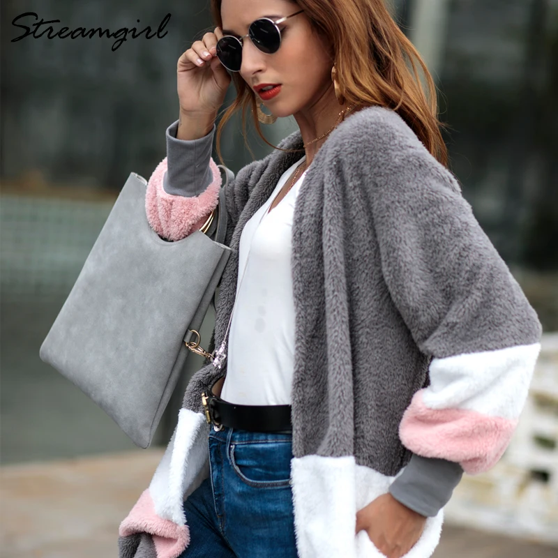 Long Cardigan Female Coat Autumn 2018 Women's Outwear Fluffy Women Sleeve Cardigans For Winter |
