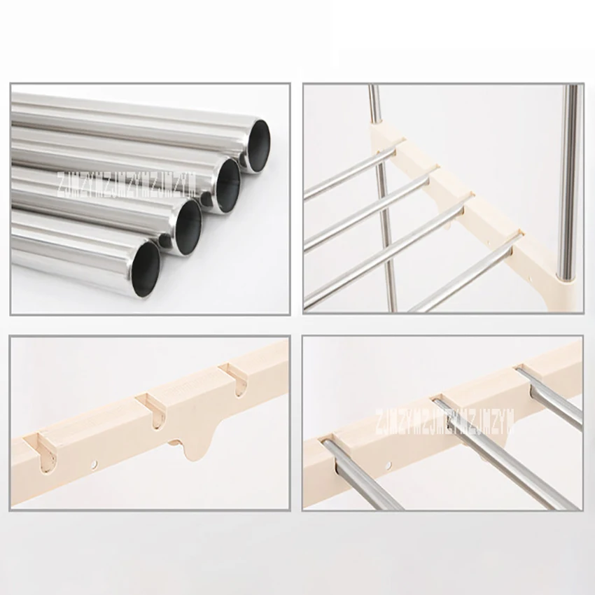 Фотоэлектрическая сушилка для одежды бытовая 3-уровневая большой емкости 220 В