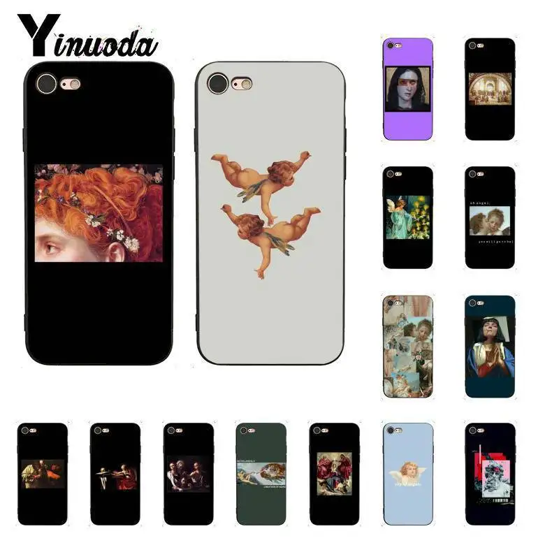 Yinuoda масляная живопись искусство большой узор Новый чехол для телефона iPhone 5 5Sx 6 7
