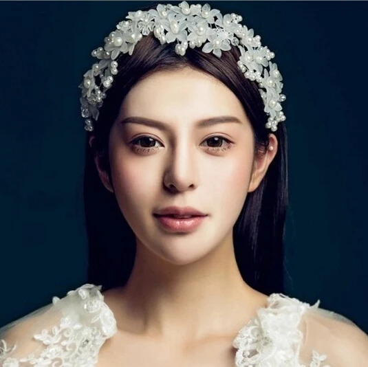 Ювелирные украшения на голову с цветами повязки для невесты волос головной убор