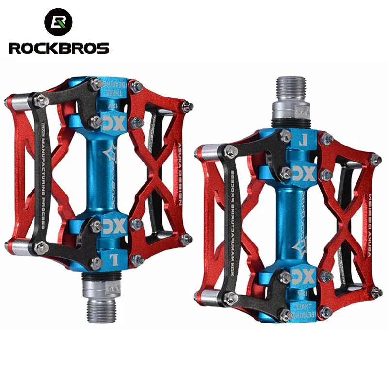 Велосипедные педали ROCKBROS из магния высокое качество многоцветные сверхлегкие