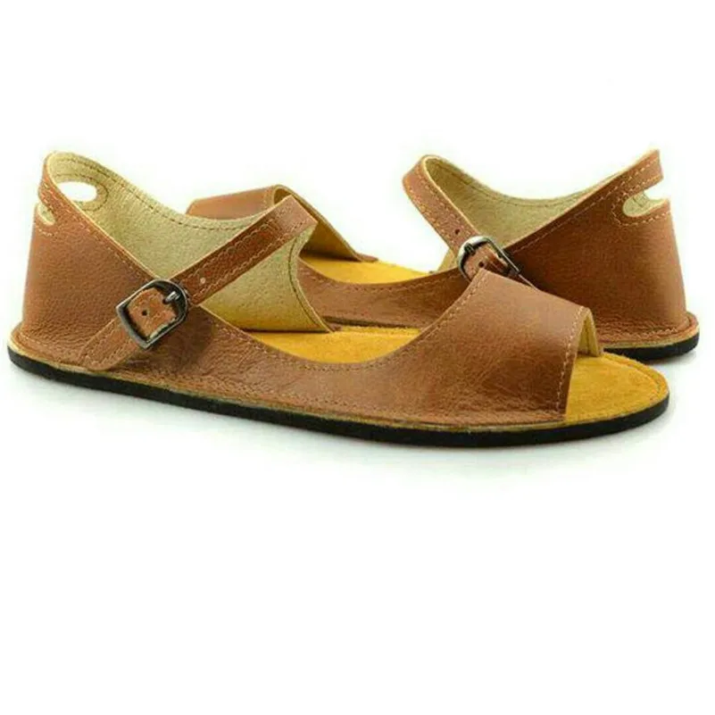 COVIBESCO Fashion Solid Round Toe Women Sandals 2019 Summer New Pu Leather Flats Casual Shoes Woman Basic Office | Обувь