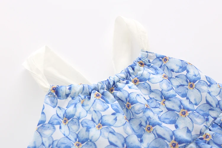 Новое летнее милое платье на бретельках для маленькой девочки возраст 2 7 лет из