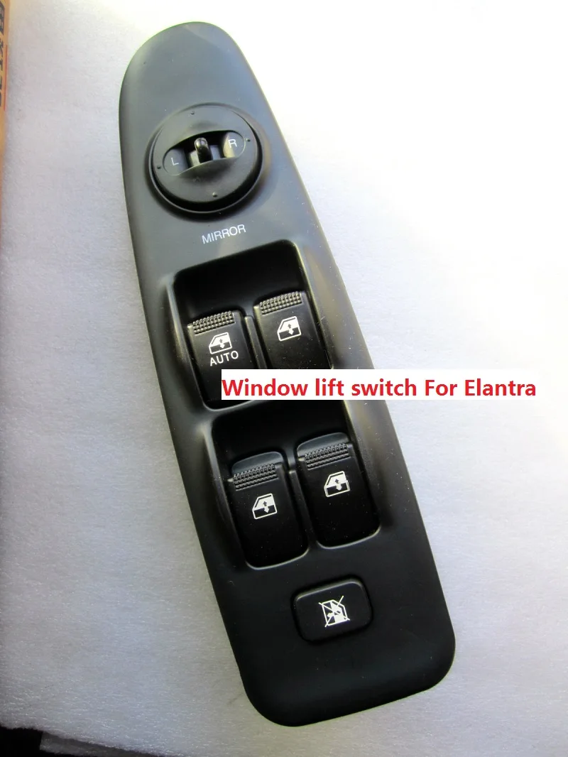 ZWET автомобильный выключатель питания для стеклоподъемника для Elantra Master Mirror Switch для hyundai черный/серебристый 93570-2XXXX