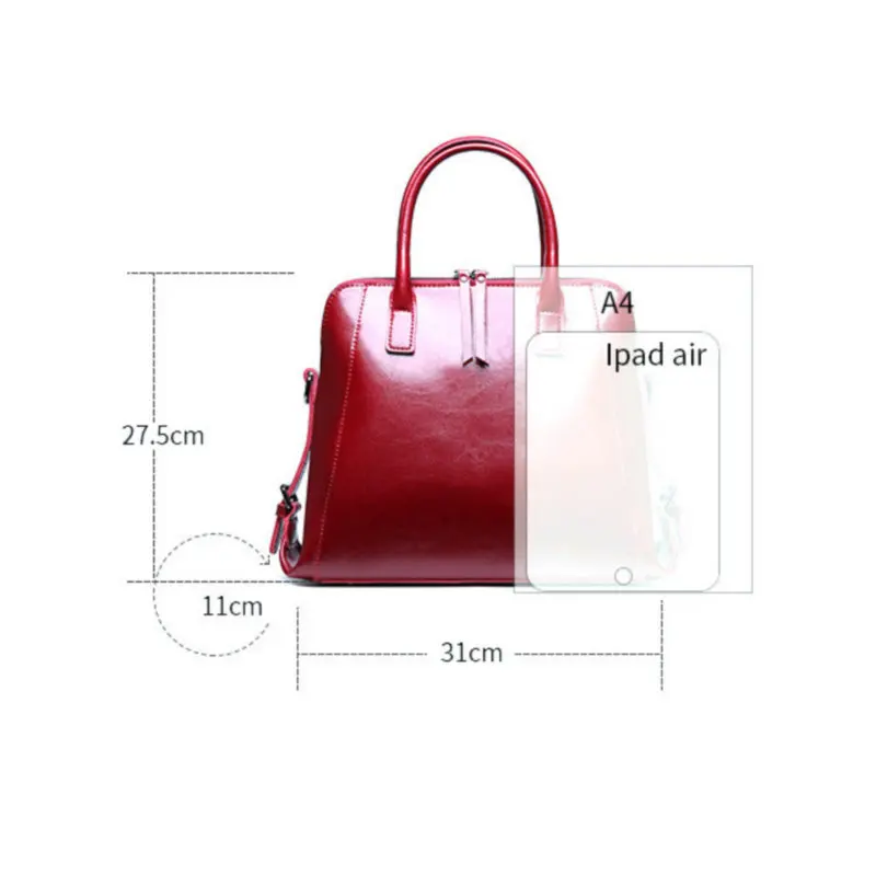

100% Genuine Leather Handbag Women Famous Brand luxury handbags women bags designer bags for women 2019 leather shoulder bags