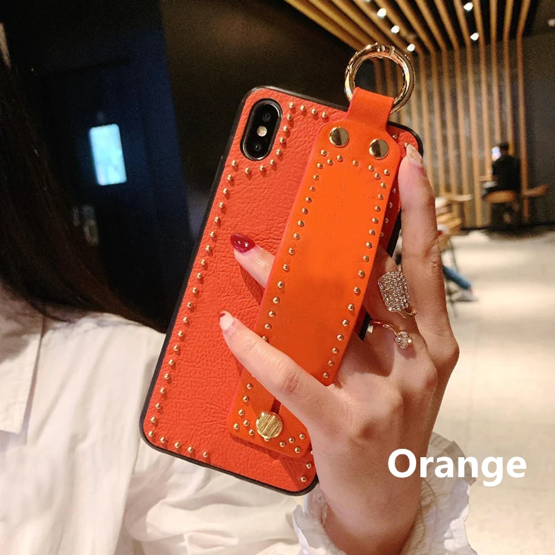 SYCASE модный портативный кожаный чехол для телефона samsung S8 S9 S10 Plus S10E, защитный чехол на запястье
