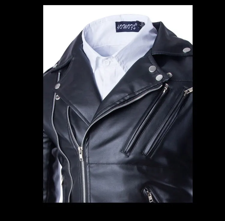 

Nice New Leather Jackets Mens Coat Autumn Masculinas Inverno PU Biker Jacket Coats Black Jaquetas De Couro Leather Jacket Plus