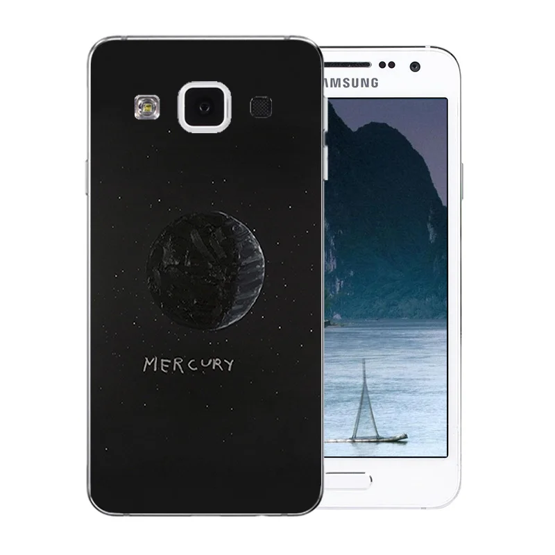 Чехол для телефона Samsung A3 2015 Capa мягкий силиконовый рисунок космическая Луна Galaxy