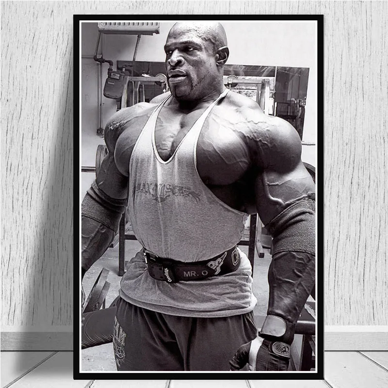 Ronnie Coleman фитнес тренажерный зал Спорт звезда мускулы человек картина маслом