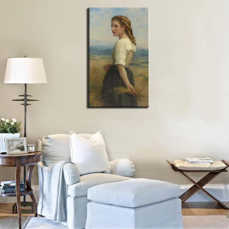 Картина маслом Gleaners воспроизведение Вильяма Адольфа буваре блестящие на холсте