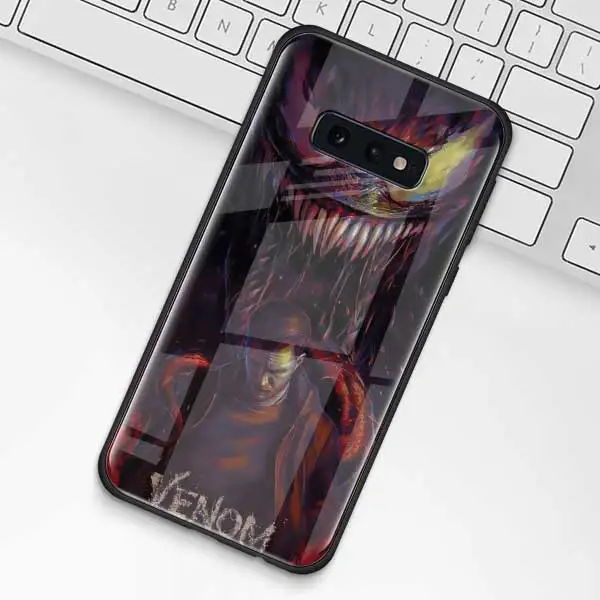 015 Чудо-яд, супергерой, чехол из закаленного стекла для samsung Galaxy S10 S10e S9 S8 S10 Plus Note 9 A50 A30, чехол для телефона - Цвет: 015
