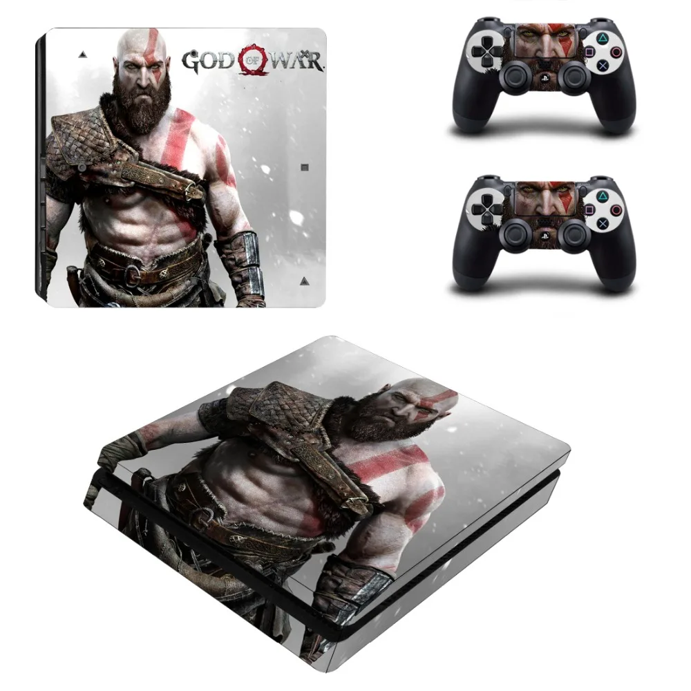 Наклейки God of War для Playstation 4 PS4 тонкие наклейки консоли 2 шт контроллер виниловые
