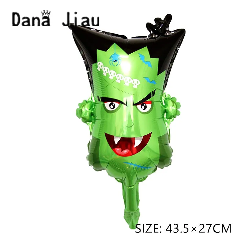 dana jiau NEW HAPPY Halloween party decoration helium air foil balloon pumpkin ghost Pirate Ship hair brand sorceress toy sale - Цвет: MINI SIZE