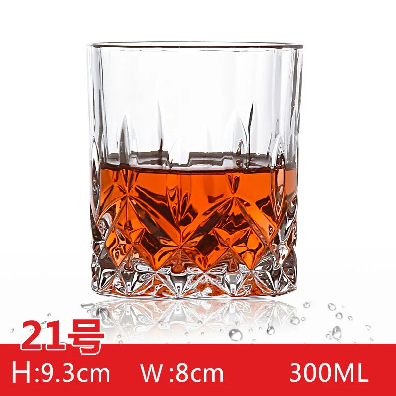 21 (300ml) Новинка, классические креативные хрустальные бокалы для вина, виски, костюм, индивидуальные европейские духи, пивной бар, стеклянная чашка, вечерние, для питья, для здоровья - Цвет: 21 (300ml)